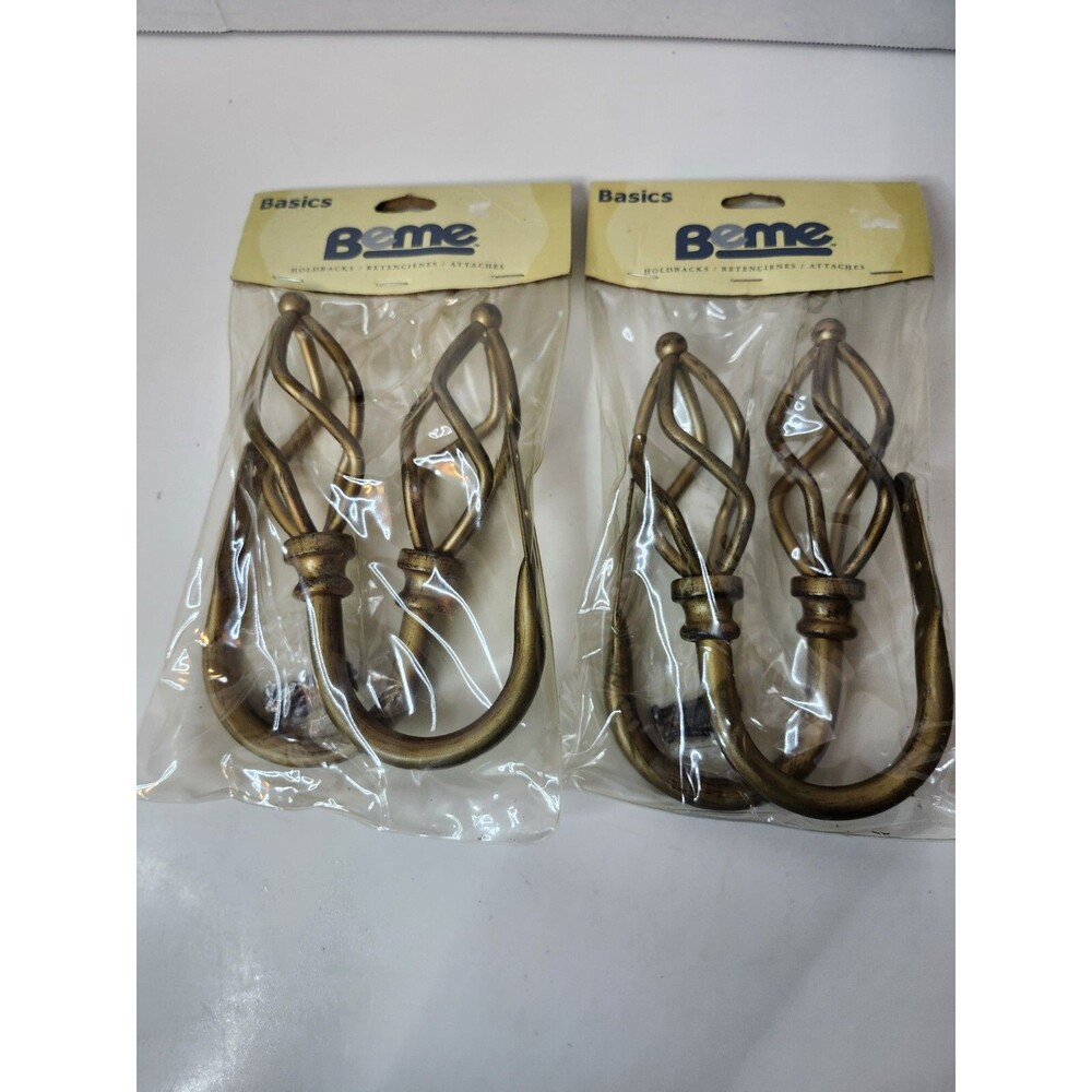 Beme Holdback Pair Cage/antique Gold Color